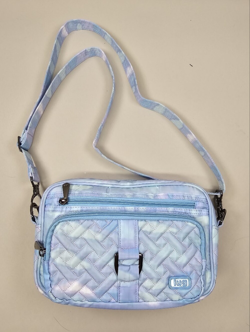 Lug Carousel Belt Bag/Crossbody In Blue Mystic Seaglass